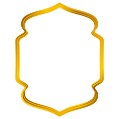 Islamic golden frame