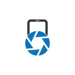 Iconic Phone Shield logo designs concept vector