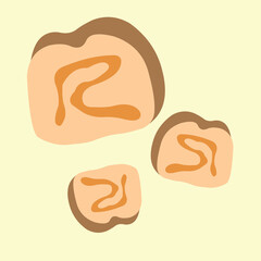 Bread vector design that is suitable for use as an element of your design