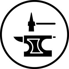 Vector Design Anvil Icon Style