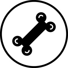Vector Design Bone Icon Style