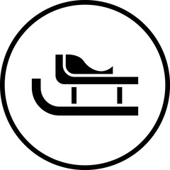 Vector Design Sled Icon Style
