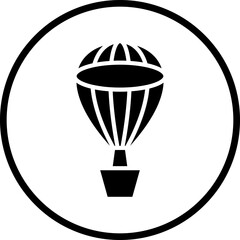 Vector Design Hot Air Balloon Icon Style