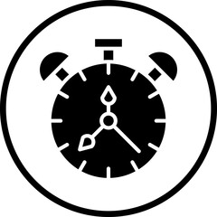 Vector Design Alarm Clock Icon Style