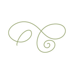 Vector doodle ink pen calligraphy flourish 