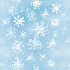 Stunning Pastel Snowflake Seamless Pattern Wallpaper