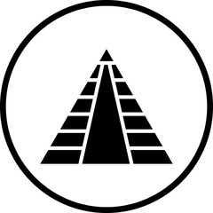 Vector Design Pyramid Icon Style