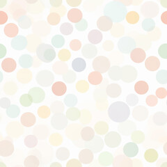 Muted Rainbow Dots Pastel Seamless Pattern for Wallpaper