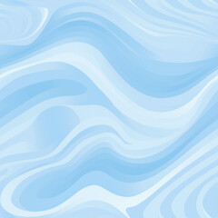 Powder Blue Waves Seamless Pattern Soft Pastel Wallpaper