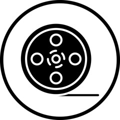 Vector Design Film Reel Icon Style