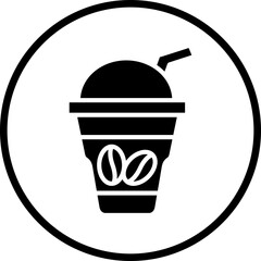 Vector Design Iced Coffee Icon Style