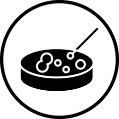 Vector Design Petri Dish Icon Style