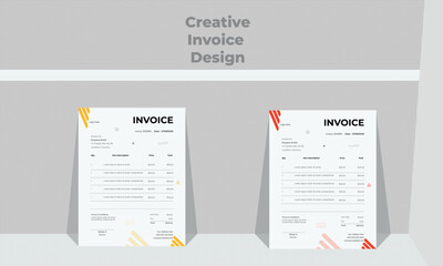 Minimal Corporate Business Invoice design 1 in 2