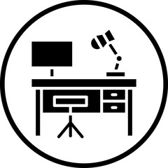 Vector Design Work Table Icon Style