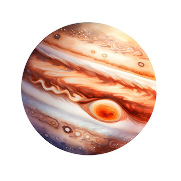 Jupiter on transparent background PNG
