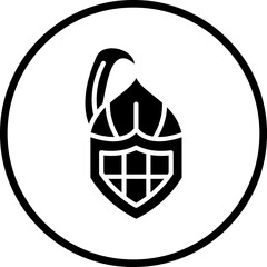 Vector Design Armor Helmet Icon Style