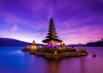 Papier peint photo autocollant rond Bali View bali 