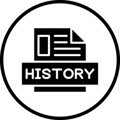Vector Design Project History Icon Style