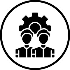 Vector Design Management Team Icon Style