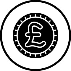 Vector Design British Pound Icon Style
