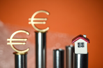 Euros argent business affaires banque bancaire BCE logo immobilier maison logement