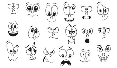 cartoon faces vector, hippie illustration for decorative	
