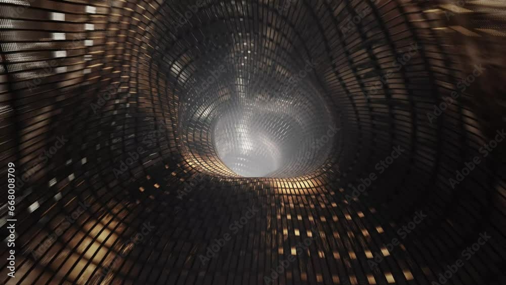 Wall mural futuristic vortex tunnel seamless loop