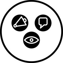 Fototapeta premium Aidca Icon Style