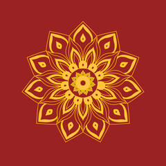 Boho Mandara designed in a natural porcelain graphic style.