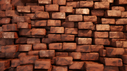 Bricks seamless texture. generative AI.