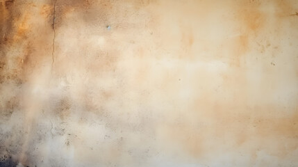 Obraz premium Colour old concrete wall texture background. Close up retro plain cream color cement wall background texture. Design paper vintage parchment element. generative AI.