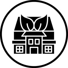 Green House Icon Style