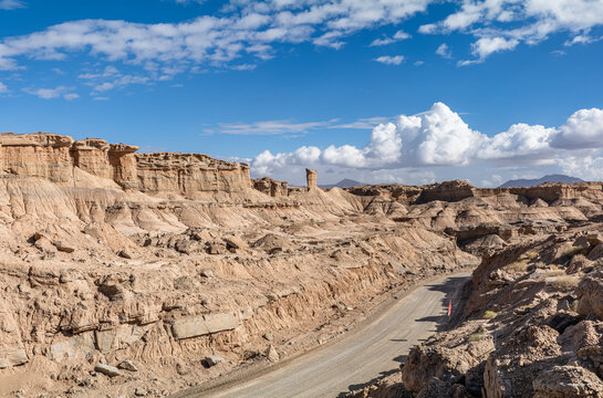Yadan Landform on the Desert of Xinjiang, China
