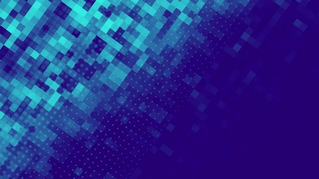 Corporate looping background with glowing mosaic