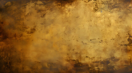 Gold grunge texture to create distressed effect. generative AI.