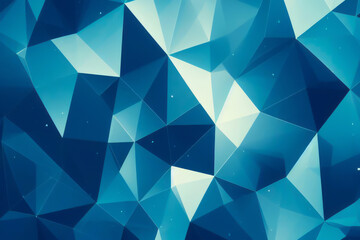 Obraz premium Classic Blue Abstract trianglify Art background illustration
