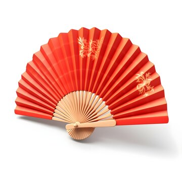 red chinese fan