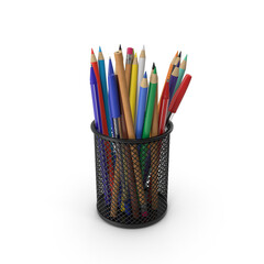 Cup With Pens And Pencils PNG