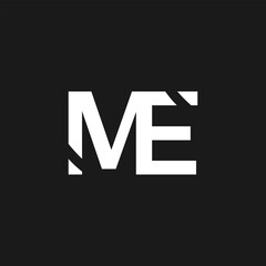 creative and unique ME letter logo for business company