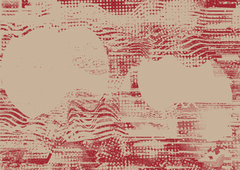 Glitch distressed grungy isolated layers . Design element for brochure, social media, posters, flyers. Overlay texture.Textured banner with Distress effect .Vector halftone dots . Screen print texture
