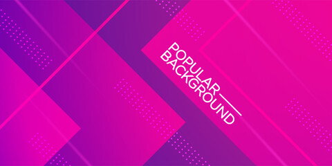Abstract pink and purple gradient background with shadow and simple overlap square lines. Looks 3d with additional light. suitable for posters, brochures, e-sports and others. Eps10 vector © Naiswari Graphics