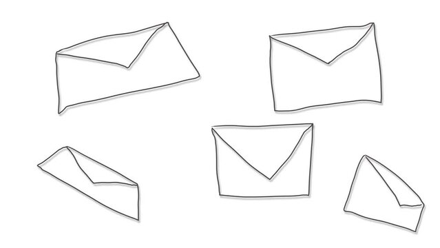 Large mailing envelopes or letters are moving