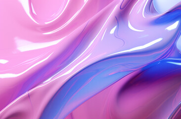 Metallized holographic background in the style of colorful abstract compositions