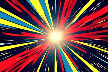 Fototapeta premium This vector illustration showcases an abstract background with rays and beams, perfect for incorporating into your design projects.Generative AI