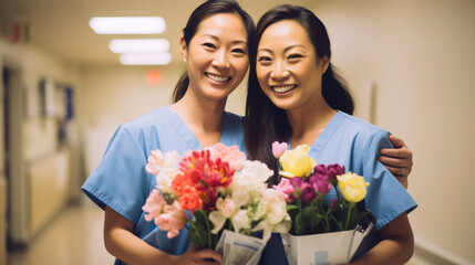 Nurses celebrate recovery with gratitude.