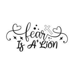 fear is a lion 