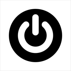 Power icon Vector Illustration on the white background.