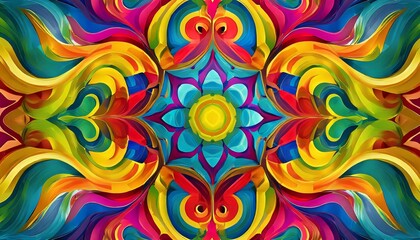 A Mesmerizing 3D Abstract Multicolor Visualization