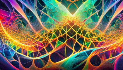 A Mesmerizing 3D Abstract Multicolor Visualization