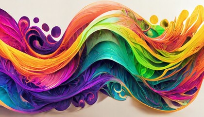 A Mesmerizing 3D Abstract Multicolor Visualization